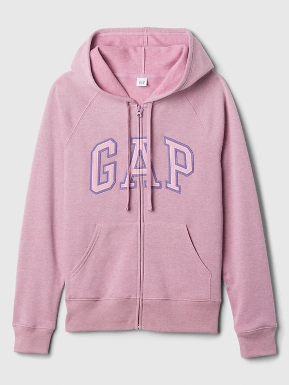Gap Factory Gap Logo Zip Hoodie Plush Lilac Purple Unisex Size Large